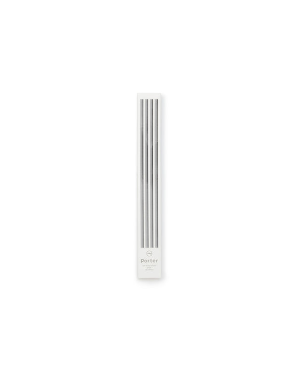 W&P Porter Straw - 10" (Set of 4 Metal Straws w/Cleaner)